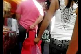 Nalgoncita En Mayas Grises Con Negro