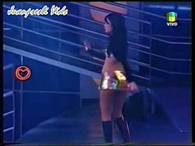 Slim sexy models shake their hot asses in upskirt TV shots