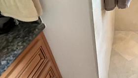 Tiny Teen Washes her Bush in the Shower