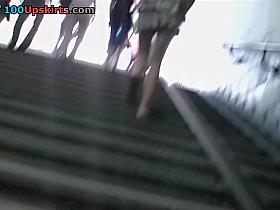 Actually breathtaking redhead upskirt movie scene