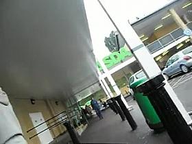 Playgirl with glasses and large round arse in taut panties