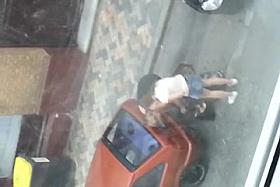 Sexy Girls unloading car