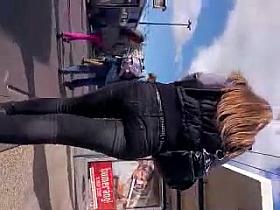 Candid ass, tight jeans 5.