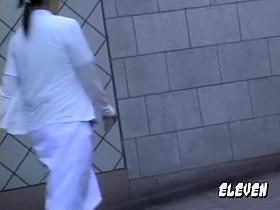 Nurse like this one can cure even cancer skirt sharking vid