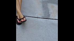 Sexiest Mexican feet ever teen pink toes