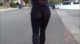 Hot Big Ass In Trasparent Spandex
