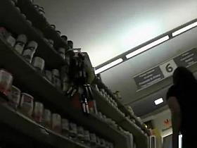 Milf in mini dress panties and crotch upskirt