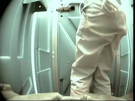 Tender butted girl gets caught pissing on the toilet