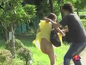 Tender sexy babe gets her skirt ripped by some naughty fella