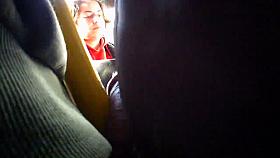 Touches dick in full bus PART-1