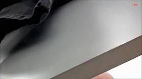 I was behind the door trying to spy babes horny booty