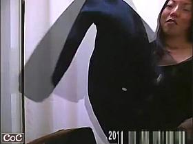 Small tits asian women caught on cam