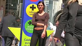 Public candid asses in tight jeans