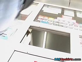 One of upskirt hunt tricks