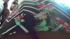 Standing close to a curly blonde