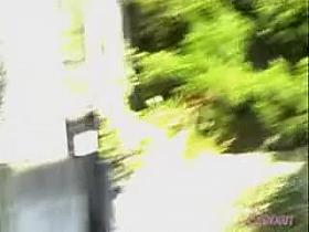 Gorgeous Asian babe in a flower dress got sharked video