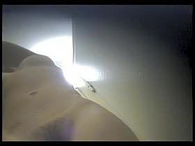 Her bushy crotch looking like a real treasure on spy cam