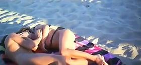 Nude beach exhibitionists