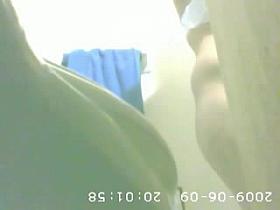 My friends sister in bathroom 9