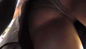 Upskirt on the stairs