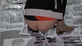 Public pissing protest with European students