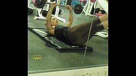 transparent leggings at gym