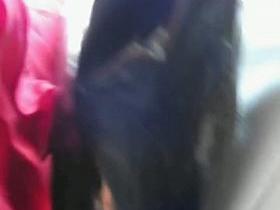 Real upskirt video of sexy college girl waiting for train