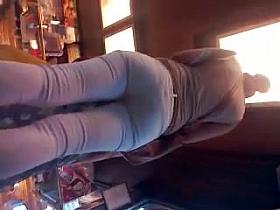 Candid ass, tight jeans 2.