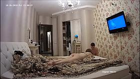 Valery have sex in her king size bed