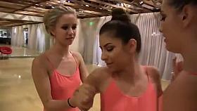 Spying ballerina got caught and punished by lesbian BFFs