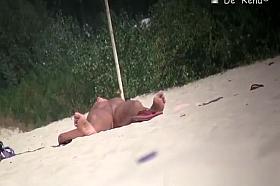 Topless brunette and nude blonde