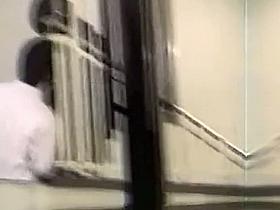 A hot Asian couple having sex on a spy cam video