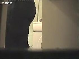 My Wife Changes Her PAd in Bathroom