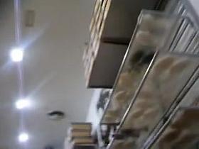 Girl teasing public around with her erotic upskirt