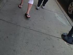 Decent big tits walkin