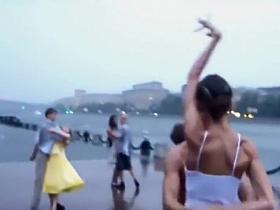 Dancing girl shows more than planned