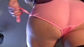 Sallys Stockings And Upskirt View