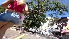 Lady with buttocks profile