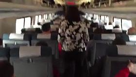 Mature PAWG on Train