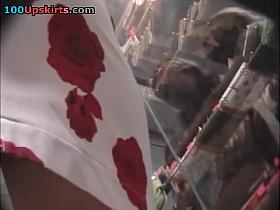 After work sexy upskirt