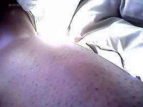 Hot Latin cutie edited on the new up skirt video