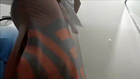 Voluptuous babe spied in dressing room