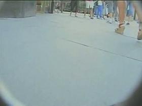 Yellow skirt has been spotted on a hidden spy camera