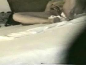 One more nasty mom masturbating on bed. Hidden cam