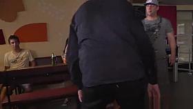 Czech slave gets double penetration in public