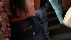 very nice ass up the stairs hot