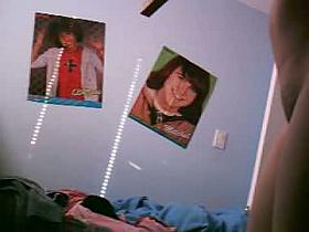 Private voyeur brunette with small tits