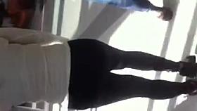 Super Fat Black Ass in Tights