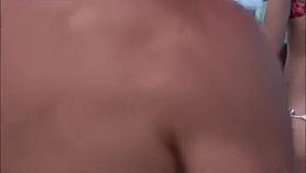 G-string bikini on a tasty Brazilian at the beach