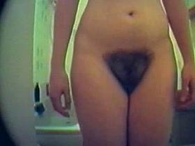 hairy pussy girl caught on hidden cam